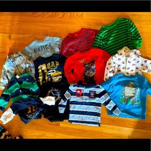 12 & 12-18 month boys shirt bundle